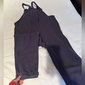 Navy Maternity Jumpsuit